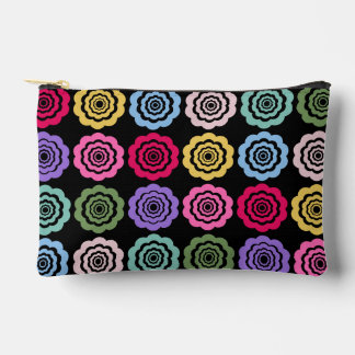 Pochette À Accessoires Motif floral numérique coloré petit