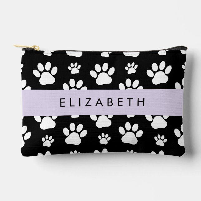 Pochette À Accessoires Motif mâle, Patrouilles de chien, Noir et Blanc, V (Recto)