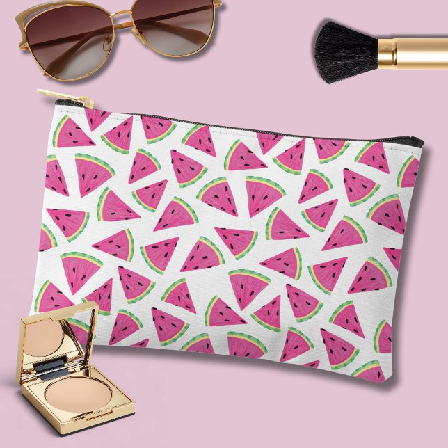 Pochette À Accessoires Motif Pastèque Rose (Watermelon cosmetic pouch)