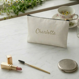 Pochette À Accessoires Motif personnalisé de marguerite de cottagecore ve