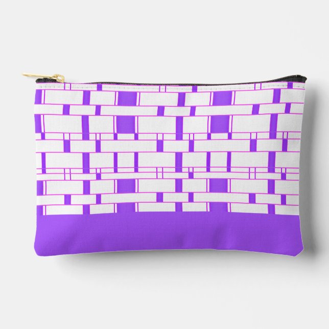 Pochette À Accessoires Motif rectangulaire blanc 9 (Recto)