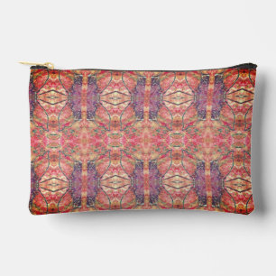 Pochette À Accessoires Motif rose et violet