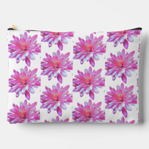 Pochette À Accessoires Motif rose marguerite, joli motif fleuri