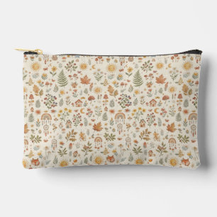 Pochette À Accessoires Motif sans couture de renard de la forêt ensoleill