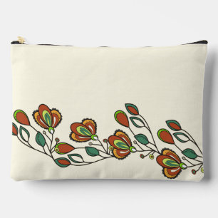 Pochette À Accessoires motif sans fin avec fleurs