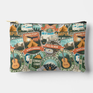 Pochette À Accessoires Motif Vintage voyage Explorer