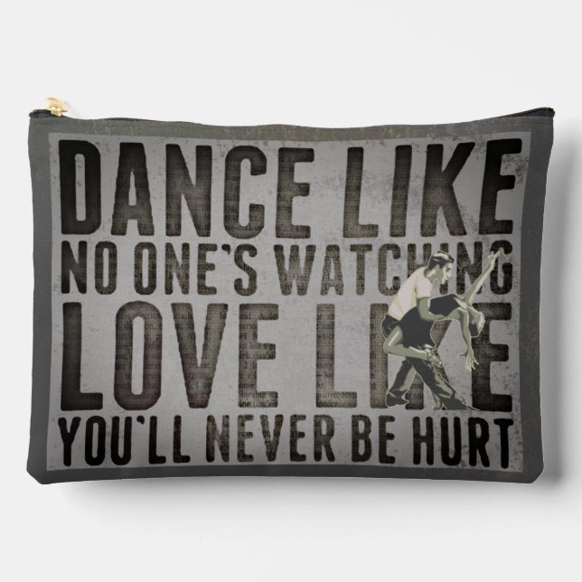 Pochette À Accessoires Motivation Danser Couple Slogan (Recto)