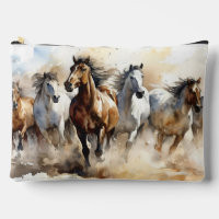 Mustang Horses Nom personnalisé Equestre