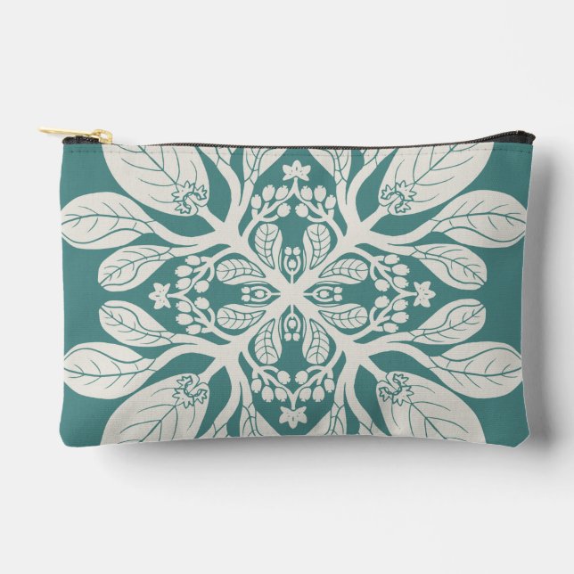 Pochette À Accessoires Nauspaka de courtepointe hawaïenne (Recto)