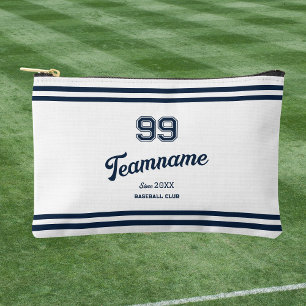 Pochette À Accessoires Navy Baseball Club Custom Player Numéro et nom d'é
