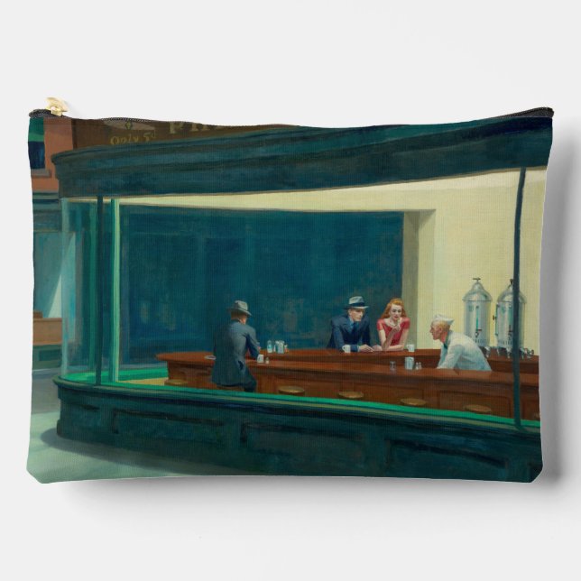 Pochette À Accessoires Nighthawks 1942 par Edward Hopper (Recto)