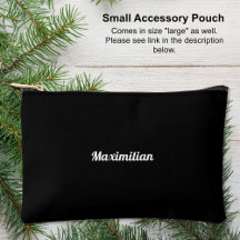 Noir - Petite poche à accessoires robuste