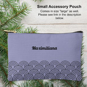 Pochette À Accessoires Noir sur violet- Arches Glam Petit Accessoire Pouc