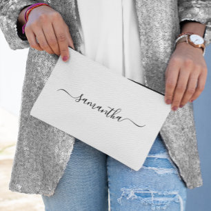 Pochette À Accessoires Nom élégant en écriture cursive