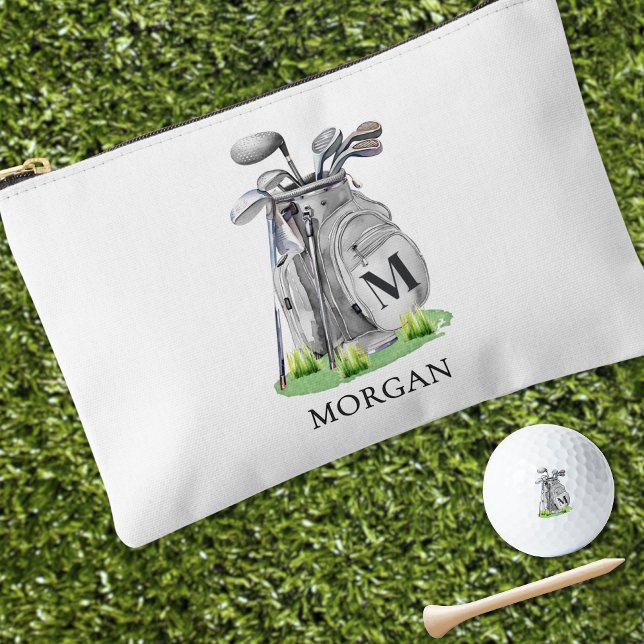 Pochette À Accessoires Nom Monogrammé Golf (Monogram Namer Golf Accessory Pouch)