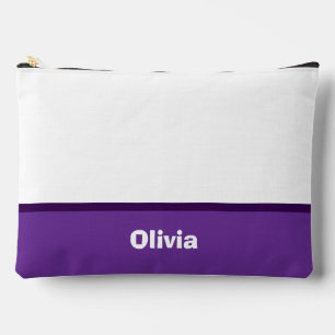 Pochette À Accessoires Nom ou monogramme minimaliste de la bande moderne