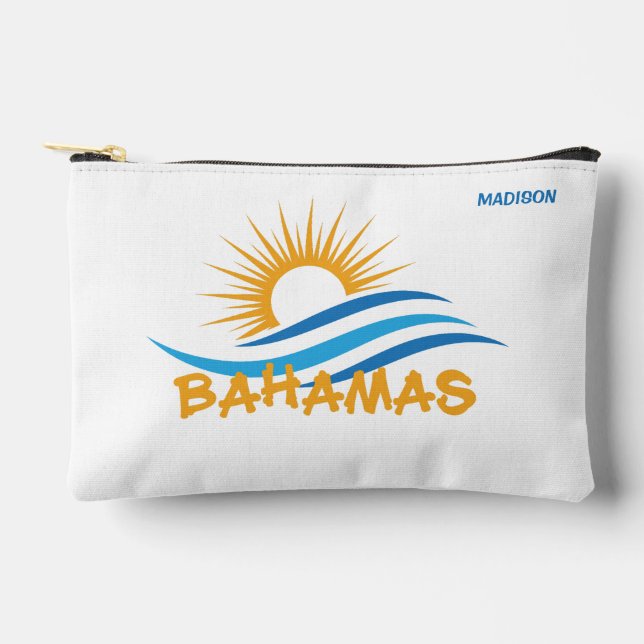Pochette À Accessoires Nom personnalisé Bahamas (Recto)
