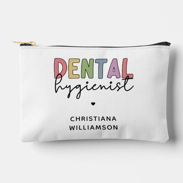Pochette À Accessoires Nom personnalisé Dental Hygienist RDH Cadeaux (Recto)