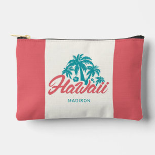 Pochette À Accessoires Nom personnalisé Hawaii