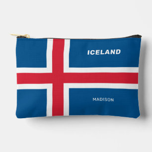 Pochette À Accessoires Nom personnalisé Islande
