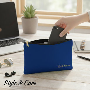 Pochette À Accessoires Nom personnalisé Petit multi-usage marine