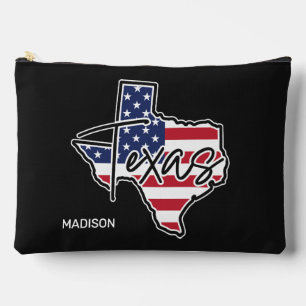 Pochette À Accessoires Nom personnalisé Texas