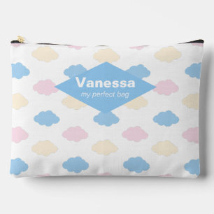 Pochette À Accessoires Nuages pastel.
