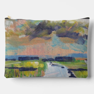 Pochette À Accessoires Nuages sur la peinture de marais / Artiste Larry L