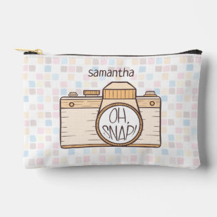Pochette À Accessoires Oh, Snap ! Caméra Pastel Jaune