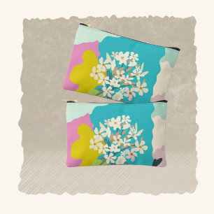 Pochette À Accessoires Oleander blocs de couleur floraux Floriste moderne