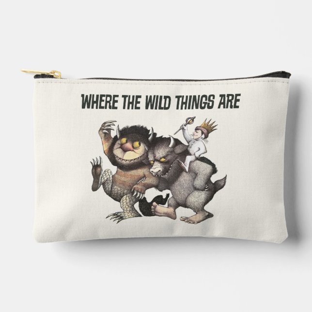 Pochette À Accessoires Où les choses sauvages sont des caractères (Recto)