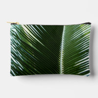Overlapping Palm Fronds Tropical Green Abstract
