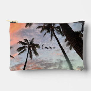 Pochette À Accessoires Palmiers Coucher de soleil