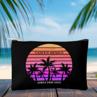 Palmiers noirs rose tropical Plage personnalisée