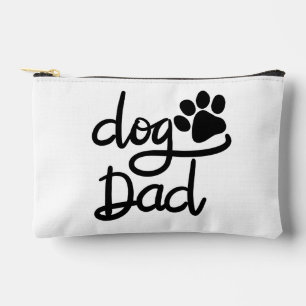Pochette À Accessoires Papa Chien Drôle Empreinte de Patte de Chien