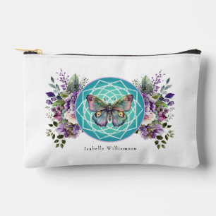 Pochette À Accessoires Papillon Mandala Violet Fleur Esotérique Tarot