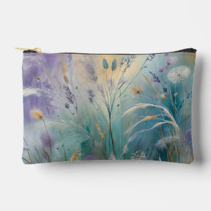 Pochette À Accessoires Pastel Abstrait Whispers of Nature, Grasses II