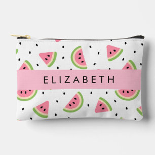 Pochette À Accessoires Pastèque Rose, Pâtes De Pâques, Votre Nom