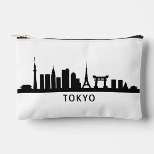 Pochette À Accessoires Paysage urbain japonais Silhouette de la skyline