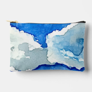 Pochette À Accessoires Peinture aquarelle deux nuages