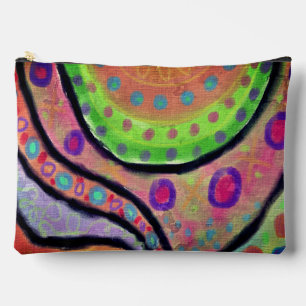 Pochette À Accessoires Peinture numérique Abstraite colorée