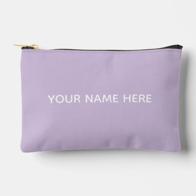 Pochette À Accessoires Personalized Name Stylish Modern Elegant Minimal (Recto)