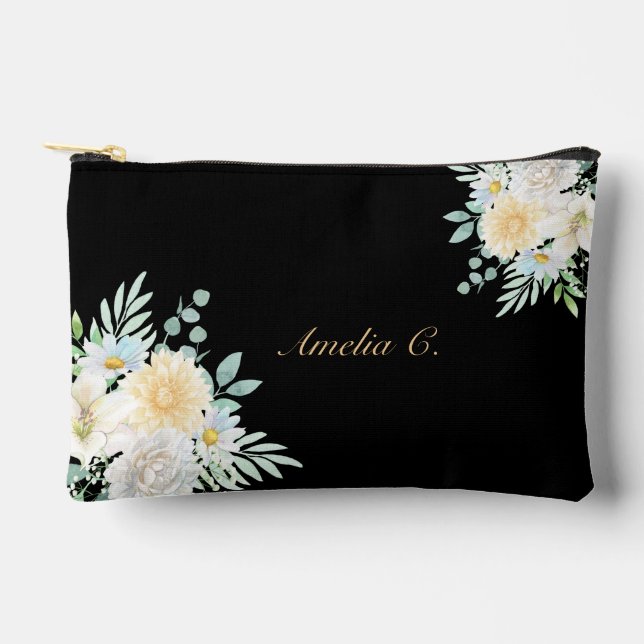 Pochette À Accessoires Personnaliser les flacons d'aquarelle délicats (Recto)