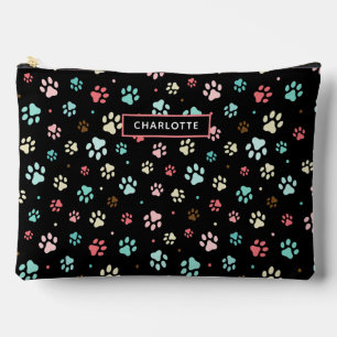 Pochette À Accessoires Petites pattes de chien colorées et transparentes 