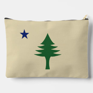 Pochette À Accessoires Pin et étoile 1901 drapeau de l'état du Maine