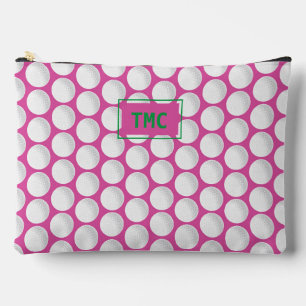 Pochette À Accessoires Pink Ladies Golf INITIALS Green Preppy Fun