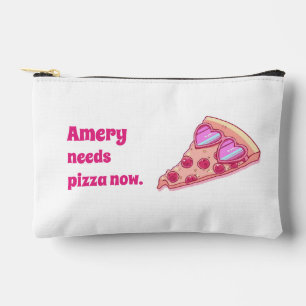 Pochette À Accessoires Pizza Personnalisé Amour Mignon Esthétique Féminin