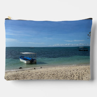 Pochette À Accessoires Plage Océan Bleu Tropical & Bateau : Vibe Été
