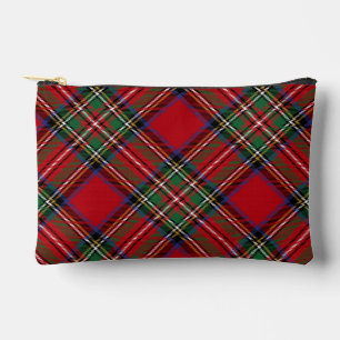 Pochette À Accessoires Plaid Rustic Red Green Classic Stewart Tartan