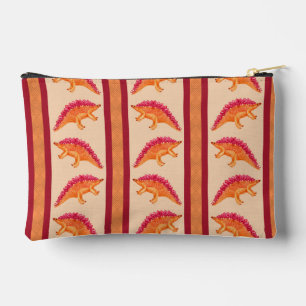 Pochette À Accessoires Poche Zipper Stripe Stegosaurus